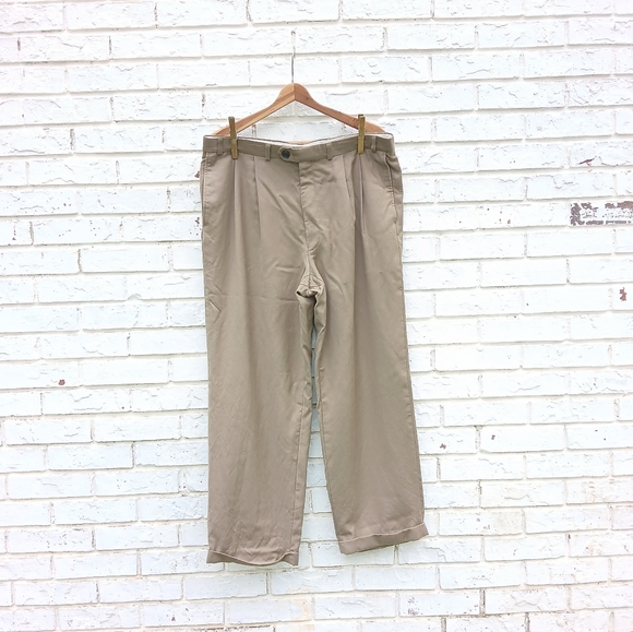 Vintage Lauren Ralph Lauren Wool Pleated Pants - Picture 1 of 8